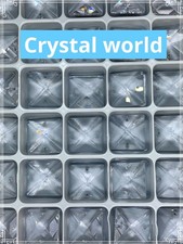 108pcs 16mm Square Prisms Set Crystal Beads Asfour Lead Chandelier Lamp Part picture