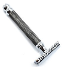 Parker 26C -Three Piece Smooth OPEN COMB Double Edge Safety Razor & 5 Blades picture