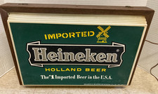 Vintage Heineken Beer Working Lighted Sign picture