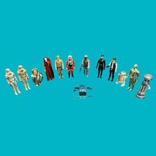 Vintage LOT of 1977 1979 1980 1985 Star Wars Kenner Action Figures and Blasters picture