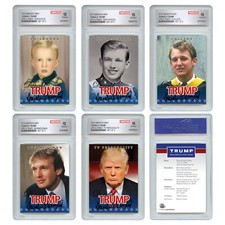 2015 DONALD TRUMP 45th President OFFICIAL Life & Times 5-Card Set - GEM-MINT 10 picture