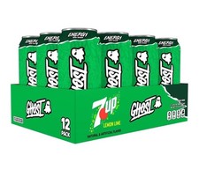 GHOST Energy Drink 7up Lemon Lime 16oz Cans (Pack of 12) **LIMITED EDITION** picture