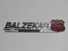 VTG Balzekas Chrysler Chicago Illinois Metal Dealership Badge Emblem Tag IL Oil picture