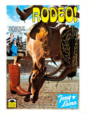 Tony Lama Rodeo Cowboy Boots Lana Dee Brackenbury Appaloosa 1971 Mag Print Ad picture