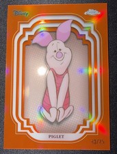 Piglet 2024 Topps Chrome Disney #127 Orange Refractor /25  picture