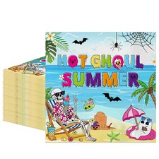 EUOYUFO 50Pcs Hot Ghoul Summer Napkins 6.5