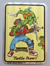 Rare VTG Prism 1989 TMNT Turtle Power Vending Machine Sticker Mirage Studios NOS picture