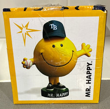Mr. Men Mr. Happy Baseball Special Edition Plastic Figurine Collectible w/ Box picture