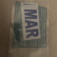 California DMV License Plate Month Sticker - MARCH MAR picture