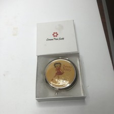 VTG Betty Boop Round Mirror 3.75” ,New Old Stock In Carson Pirie Scott Box picture