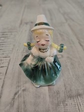 Rare Vintage NORCREST ST. PATRICK'S DAY KISSING IRISH  GIRL JAPAN HTF FIGURINE picture