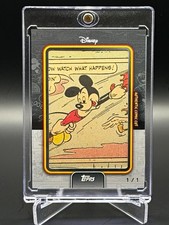 2026 Topps Disney Neon Mickey Mouse Comic Cuts MM-CC 1/1 Comic Cut picture