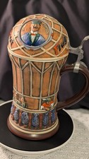 Mint Corzelius W Germany Graf Zeppelin 1L Beer Stein Hot Air Balloon Ltd Ed 231/ picture