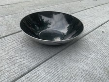 Vintage CATHRIENHOLM 6.5” Chrome & Black Enamel Bowl Norway picture