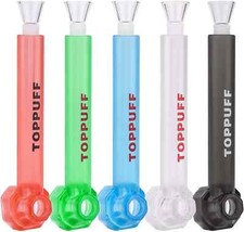 5 Pack Random Colors Top Puff Premium Portable Hookah Bottle Water Glass Bong picture
