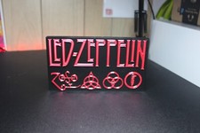 Led Zeppelin 3D printed Logo Sign Wall Desk Shelf Art picture