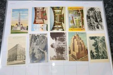 Vintage Postcard Lot of 117 Linen & Chrome US Town City Views Hotels Buildings picture