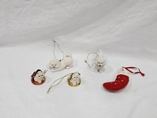 Bichon Frise Christmas Ornament Lot 5 Danbury Mint Conversation Concepts Resin picture
