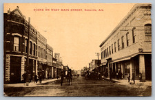 Postcard Street Scene on West Main Street Batesville Arkansas C1913 picture