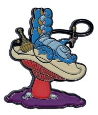 Hookah Smoking Caterpillar on Shroom Stoned HAT PIN Lapel Brooch picture