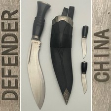 Defender by Frost Cutlery 12” SS 4 Piece Fantasy Kukri Knife w/2 Mini Daggers picture