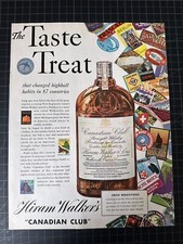 Rare Vintage 1935 Hiram Walker’s Canadian Club Whiskey Print Ad picture