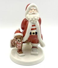 Royal Copenhagen 2008 Annual Santa Teddy Skiing Limited Edition BOX  Series #8 picture