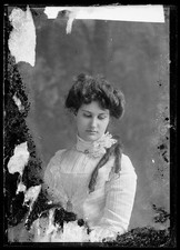 Photo:Unidentified Woman Portrait ca 1873 1916 Victorian Dress picture