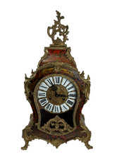 Large French Boulle Rococo Style Mantel Gilt Clock Franz Hermle German Working picture