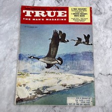 1955 November TRUE the man's magazine car 1956 Preview Russia's white death TJ3 picture