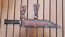 2X)Handmade Viking Seax–Medieval Knife with Wooden Handle&Steel Blade-MVS016 picture