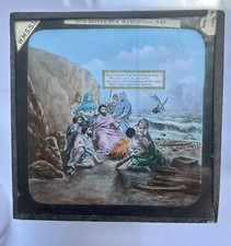 6x Religious God Moves In Mysterious Ways Antique Magic Lantern Slides Set picture
