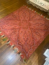 Stunning Antique Paisley Shawl~19th Century~Large 62x62 picture