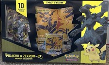 Nintendo Pokémon TCG Pikachu and Zekrom-GX Tag Team Premium Collection Sealed picture