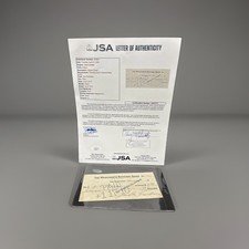 Jack London Signed Check 1910 JSA LOA Autograph Merchants National Bank Vintage picture
