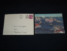 1960 GOVERNOR PAUL FANNIN - BARRY GOLDWATER X-MAS CARD & ENVELOPE - J 8803 picture