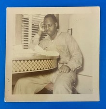 1954 African American Man Photo Dated Kodacolor Print Black Americana picture