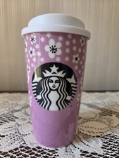 Starbucks JAPAN EXCLUSIVE 2016 Sakura Cherry Blossom Double Wall Ceramic Tumbler picture