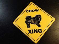 Chow Large 16 inches point to point Yellow Crossing Sign  picture
