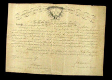 CIVIL WAR COMMISSION 15Oth  NY INFANTRY  SIGNED BY GENERAL JOHN KETCHAM picture