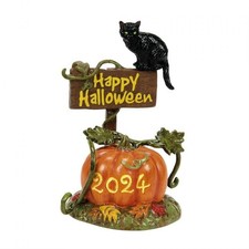 Dept 56 2024 Halloween Village Accessory Feline Noir Debut 6014543 Ltd Ed New picture