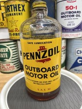Vintage Pennzoil 1Qt Outboard Oil  picture