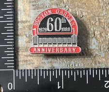 Vintage BOSTON GARDEN 60TH ANNIVERSARY 1928-1988 Celtics Bruins Lapel Hat Pin picture