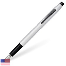 Cross Classic Century Fountain Pen Fine Nib Brushed Chrome AT0086-124FS picture