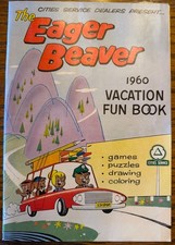 Vintage The Eager Beaver 1960 Vacation Book pristine, unused picture