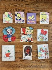 Vintage Easter And Valentines Cards - Lot Of 10 picture