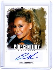 Anna Kournikova 2015 Leaf Pop Century Autograph Card Tennis Star Auto picture