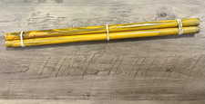 Old Authentic Vintage Yellow Brown Swirl Catalin Bakelite Rods 402G. picture
