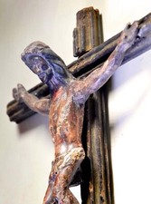 Exceptional and Large Antique Christ Christo.  Beautiful carving picture