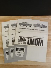 3 x Original 1960 - 1969 Chevrolet Corvair 4 Door and Coupe Sales Flyers NOS picture